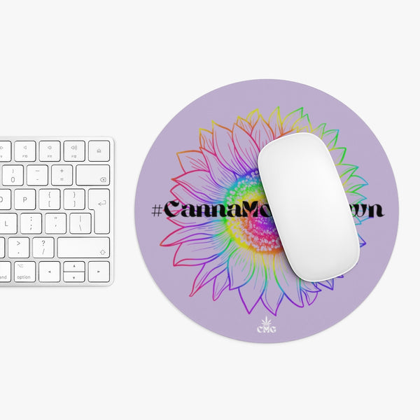 CMG #CannaMomGrown Rainbow Sunflower - Mouse Pad